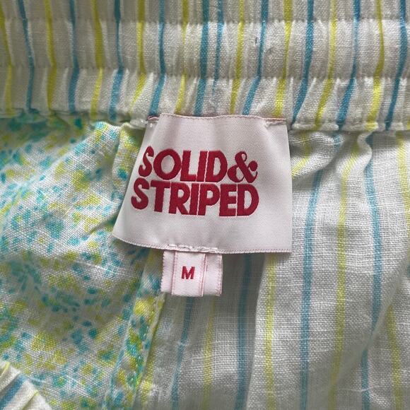 Solid & Striped Linen Button Down Set Size Medium - Picture 7 of 9